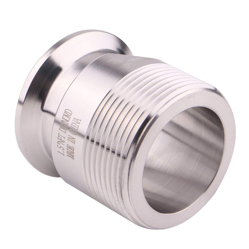 DERNORD 1.5''Tri clamp Adapter to 1.5 inch MNPT Thread Ferrule Sanitary Pipe Fitting - Image 5
